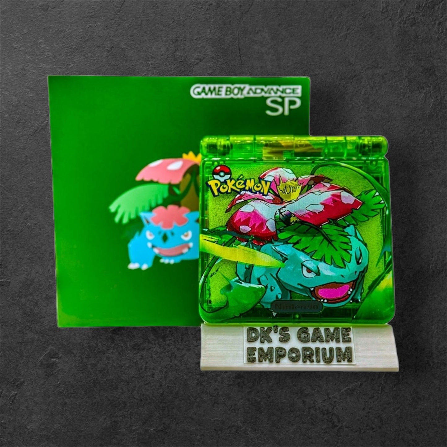 Nintendo Game Boy Advance SP - Leaf Green Venusaur Edition