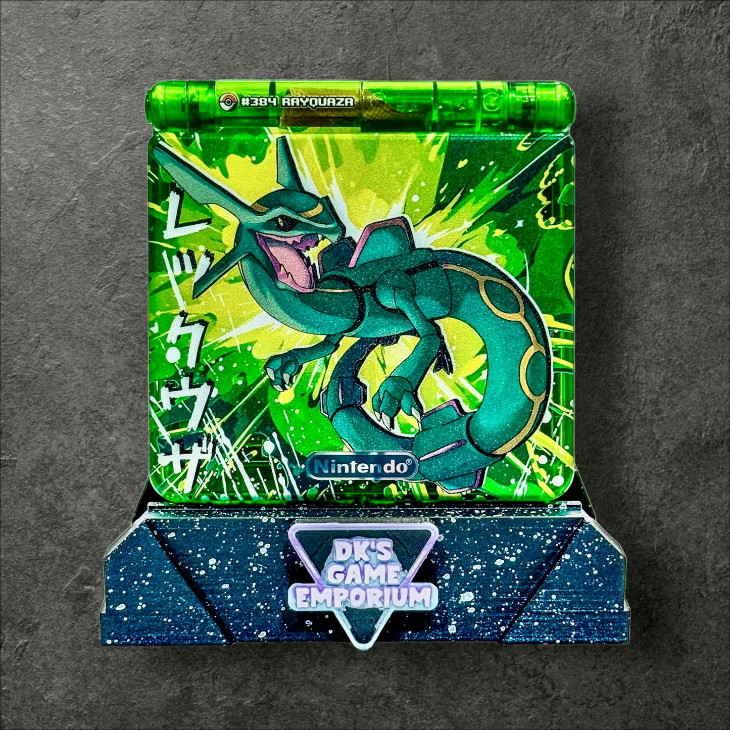 Nintendo Game Boy Advance SP - Crystal Emerald Rayquaza Edition