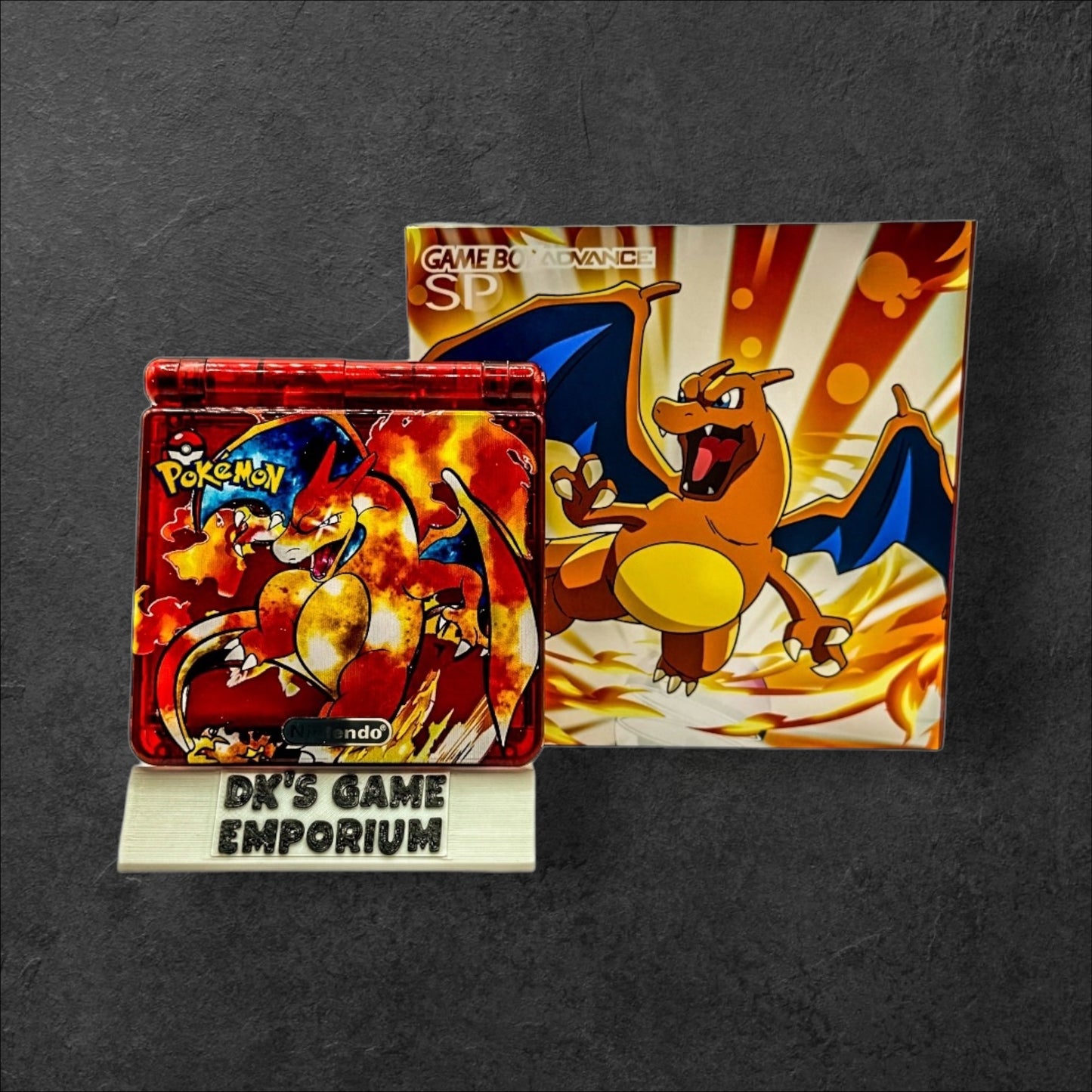 Nintendo Game Boy Advance SP - Fire Red Charizard Edition