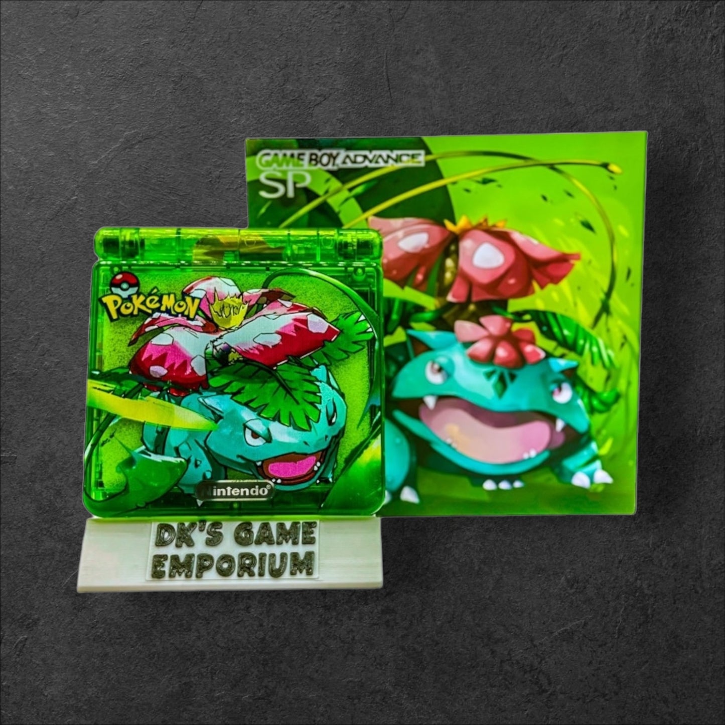 Nintendo Game Boy Advance SP - Leaf Green Venusaur Edition