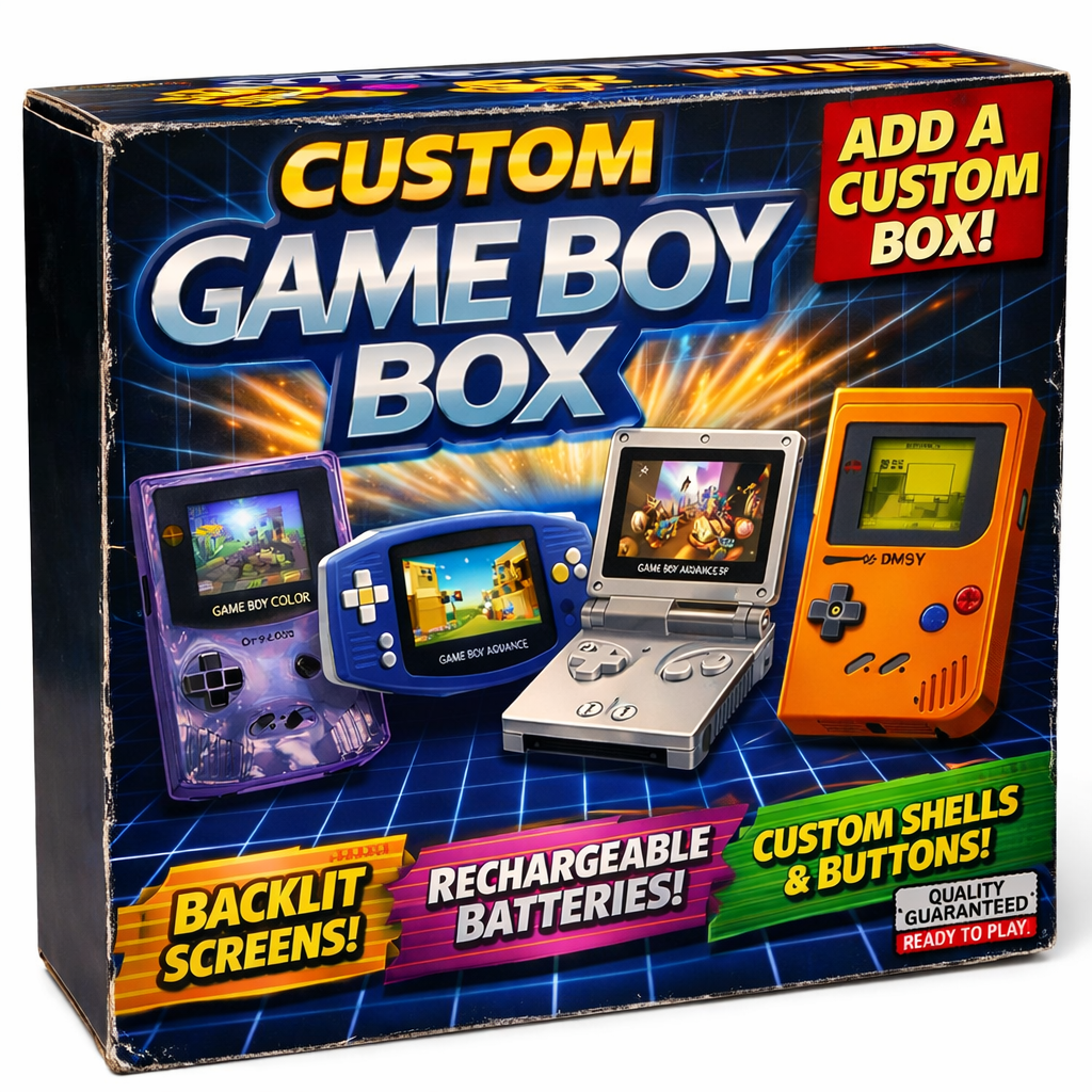 Custom Nintendo Game Boy Collector Display Box Case