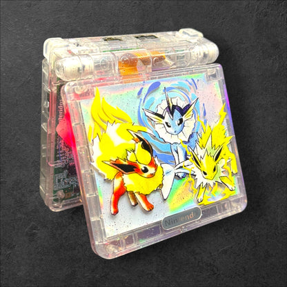 Nintendo Game Boy Advance SP - Eevee Eeveelutions – Flareon, Vaporeon & Jolteon Edition
