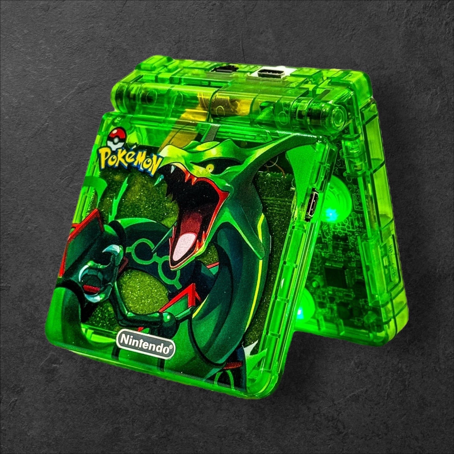 Nintendo Game Boy Advance SP Emerald Rayquaza Edition No No No